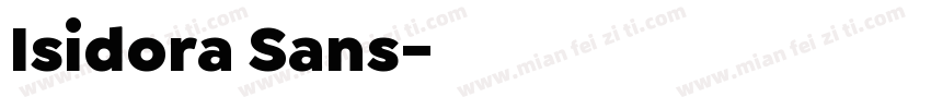Isidora Sans字体转换
